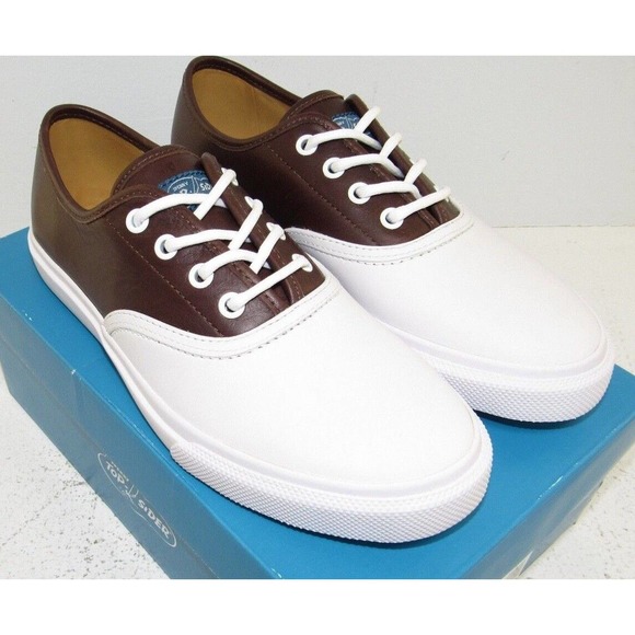Mens Sperry Top-Sider Cloud CVO Classic Brown Leather Deck Sneakers NWT STS19175 - Picture 1 of 6